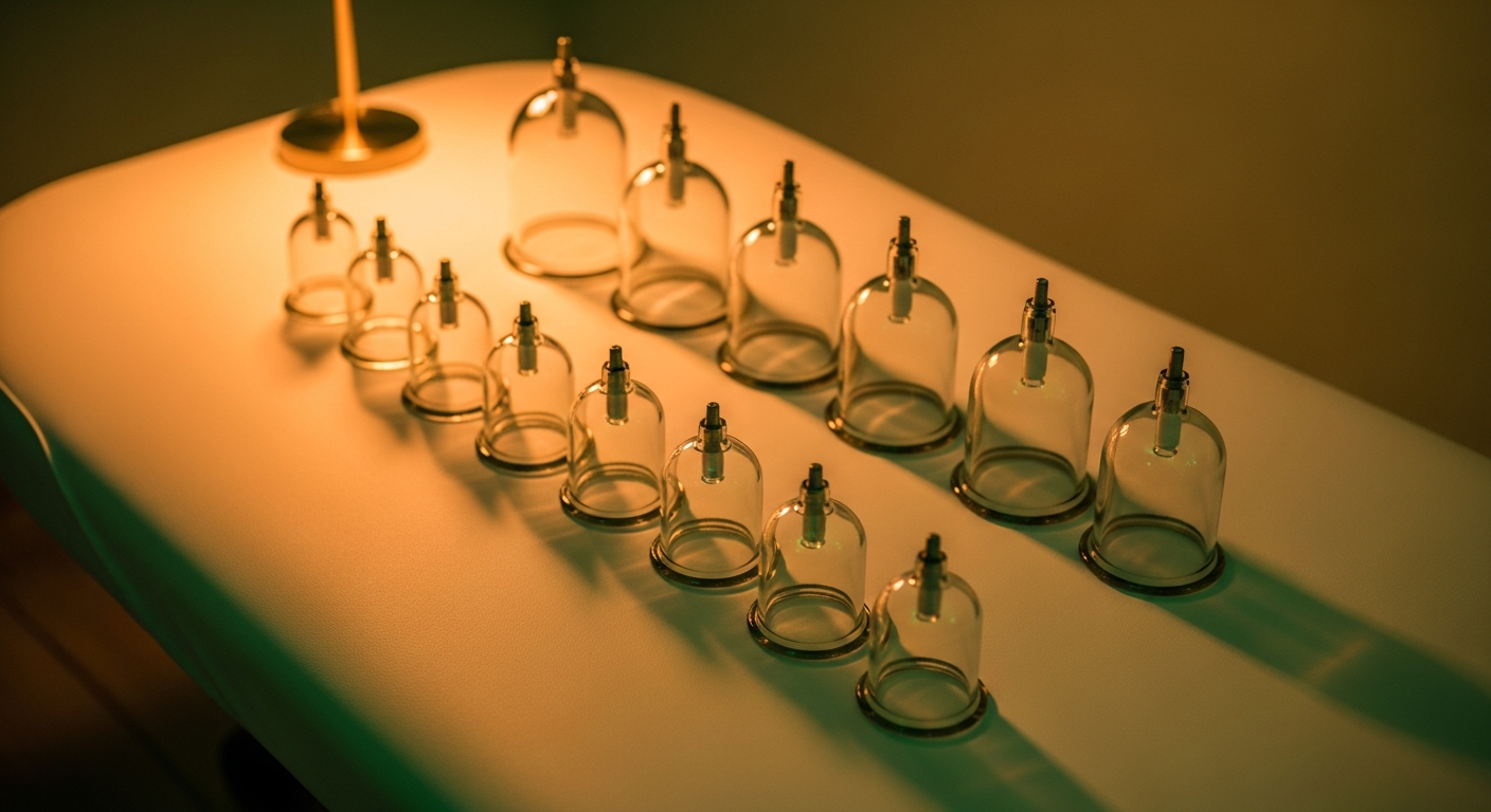Professional hijama cupping therapy equipment and cups at Samakh Health Care clinic in Mira Road